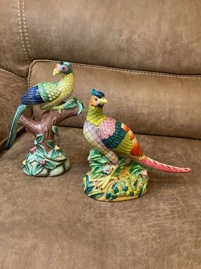 Pair of Vintage Andrea by Sadek Porcelain Pheasants